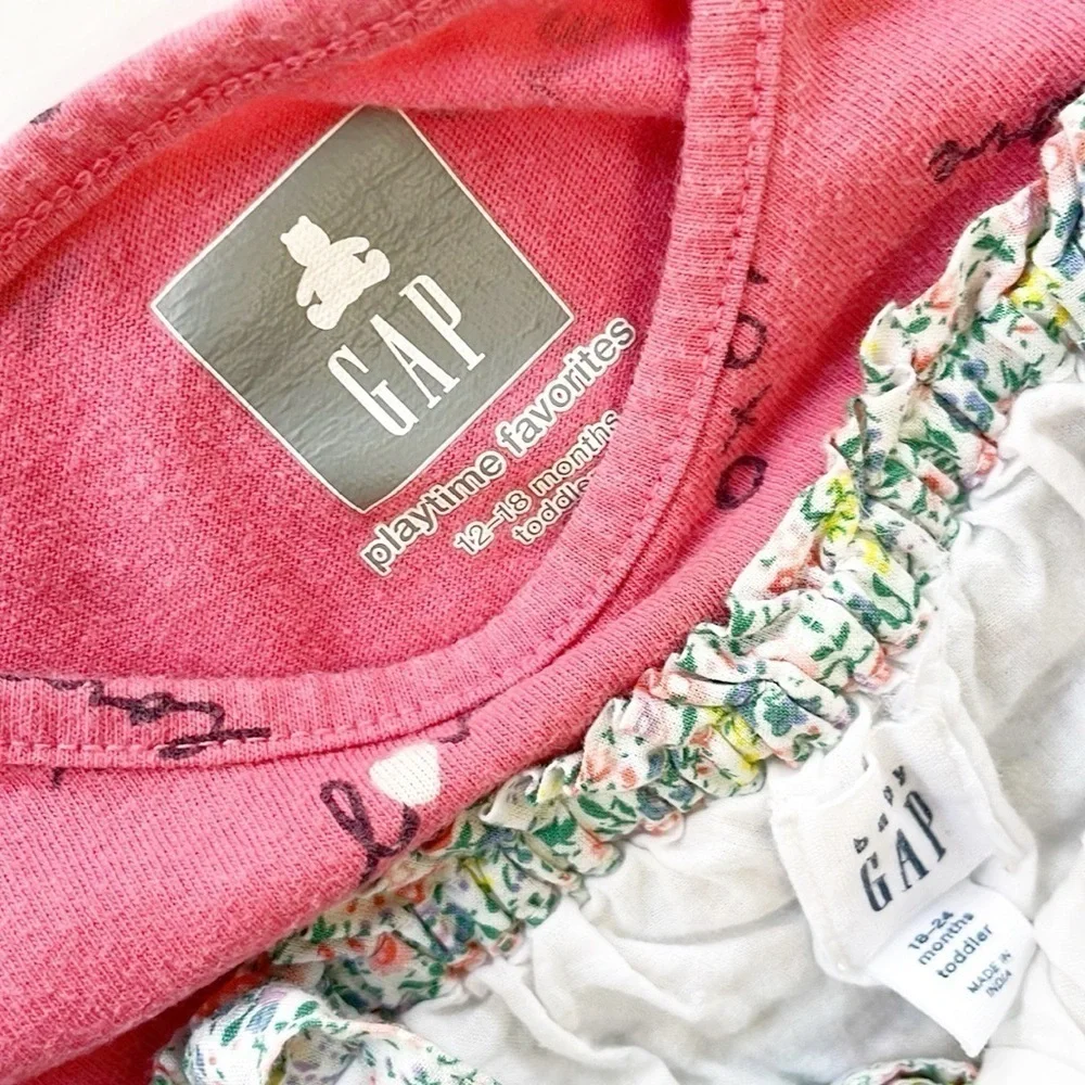 Baby GAP baby girls love top & floral dress